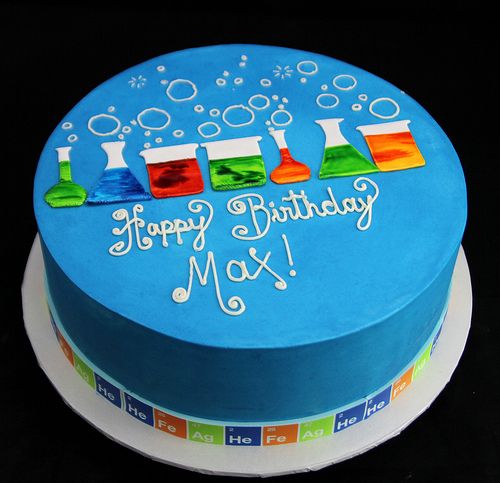 Science Themed Birthday Cakes