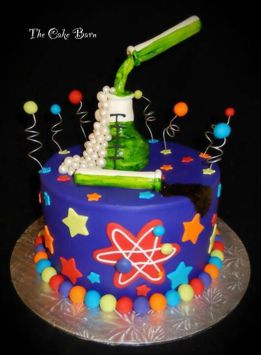 Science Themed Birthday Cakes