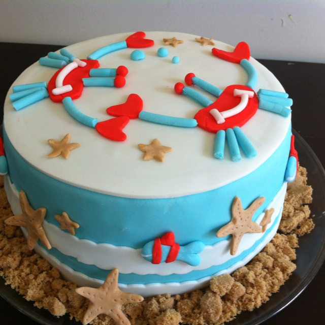 Sea Themed Birthday Cake