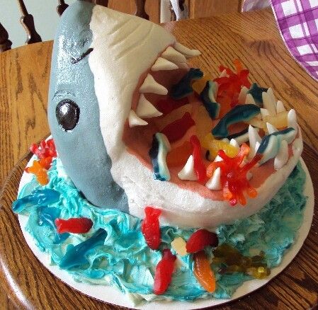 Shark Birthday Cake