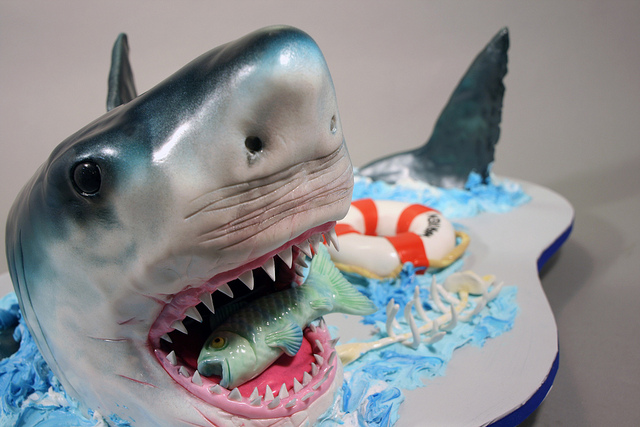 Shark Birthday Cake