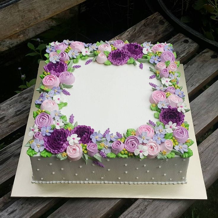 Sheet Cake Flowers Decorating Ideas