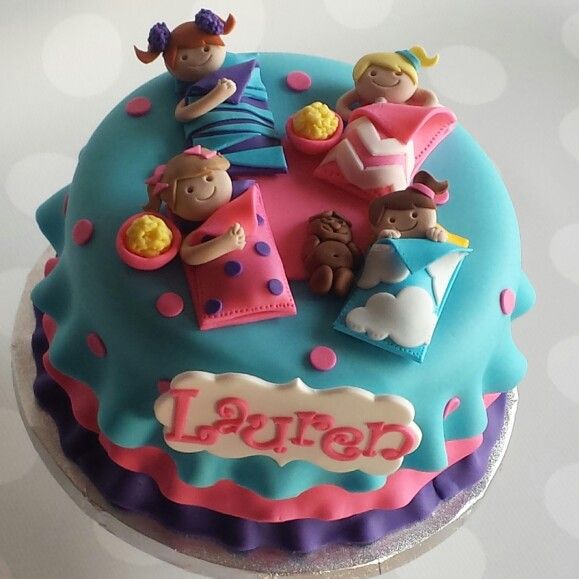 13 Photos of Slumber Party Girl Birthday Cakes