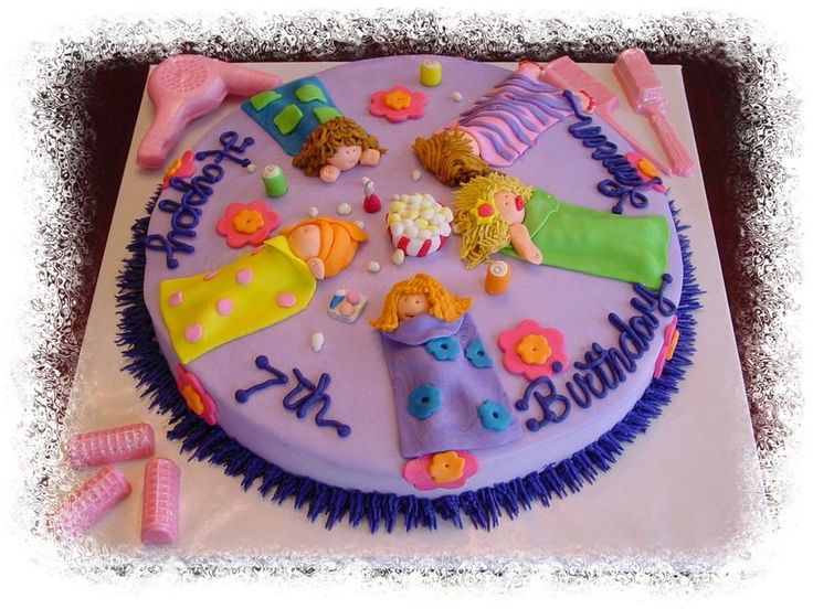 Slumber Party Birthday Cake