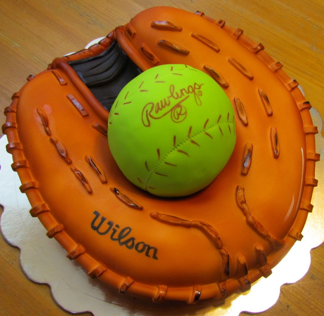 Softball Birthday Cake