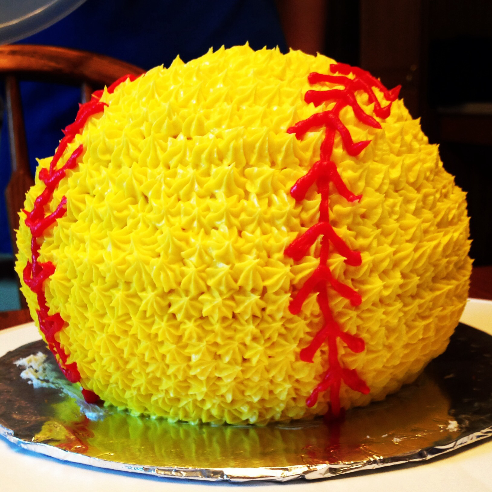 Softball Birthday Cake