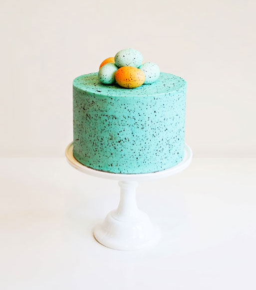 Speckled Easter Egg Cake