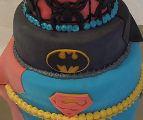 Superhero Birthday Cake for Boy and Girl