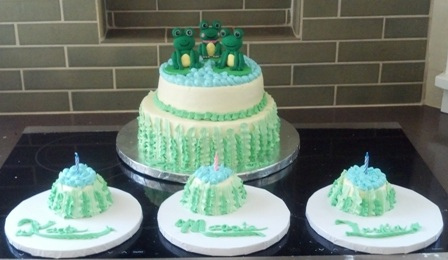 Triplets Birthday Cake