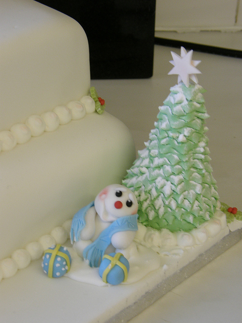 Two Tier Christmas Cake