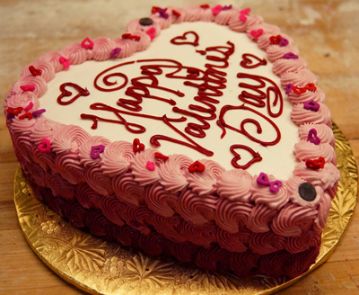 Valentine Chocolate Heart Cake