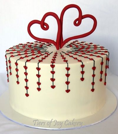 Valentine's Day Fondant Cake