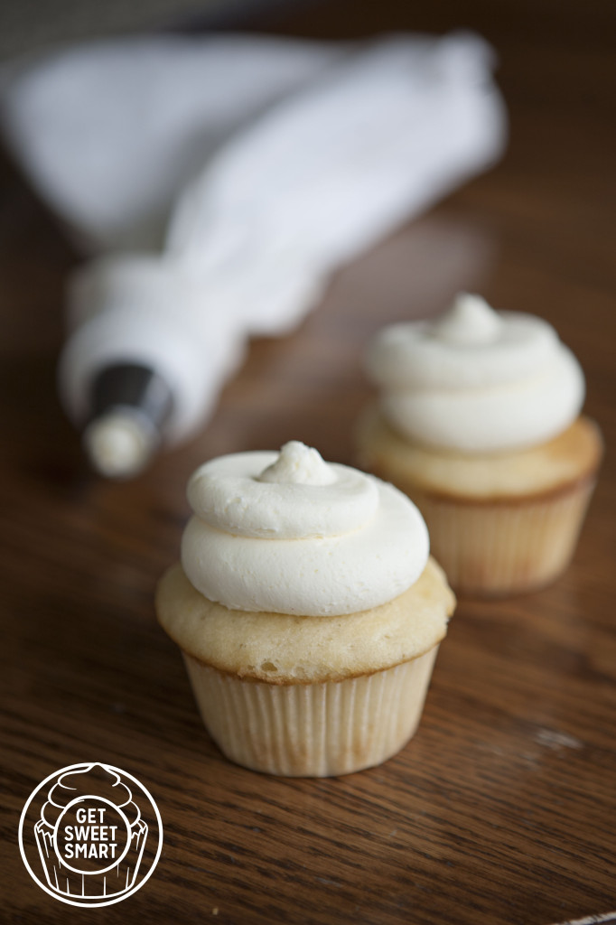 Vanilla Cupcakes with Cream Cheese Frosting