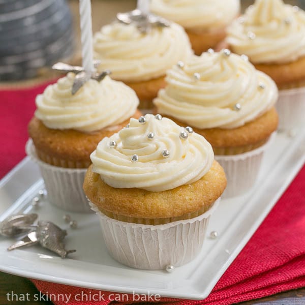 Vanilla Cupcakes with Cream Cheese Frosting