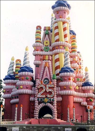 Walt Disney World Castle 25th Anniversary Cake