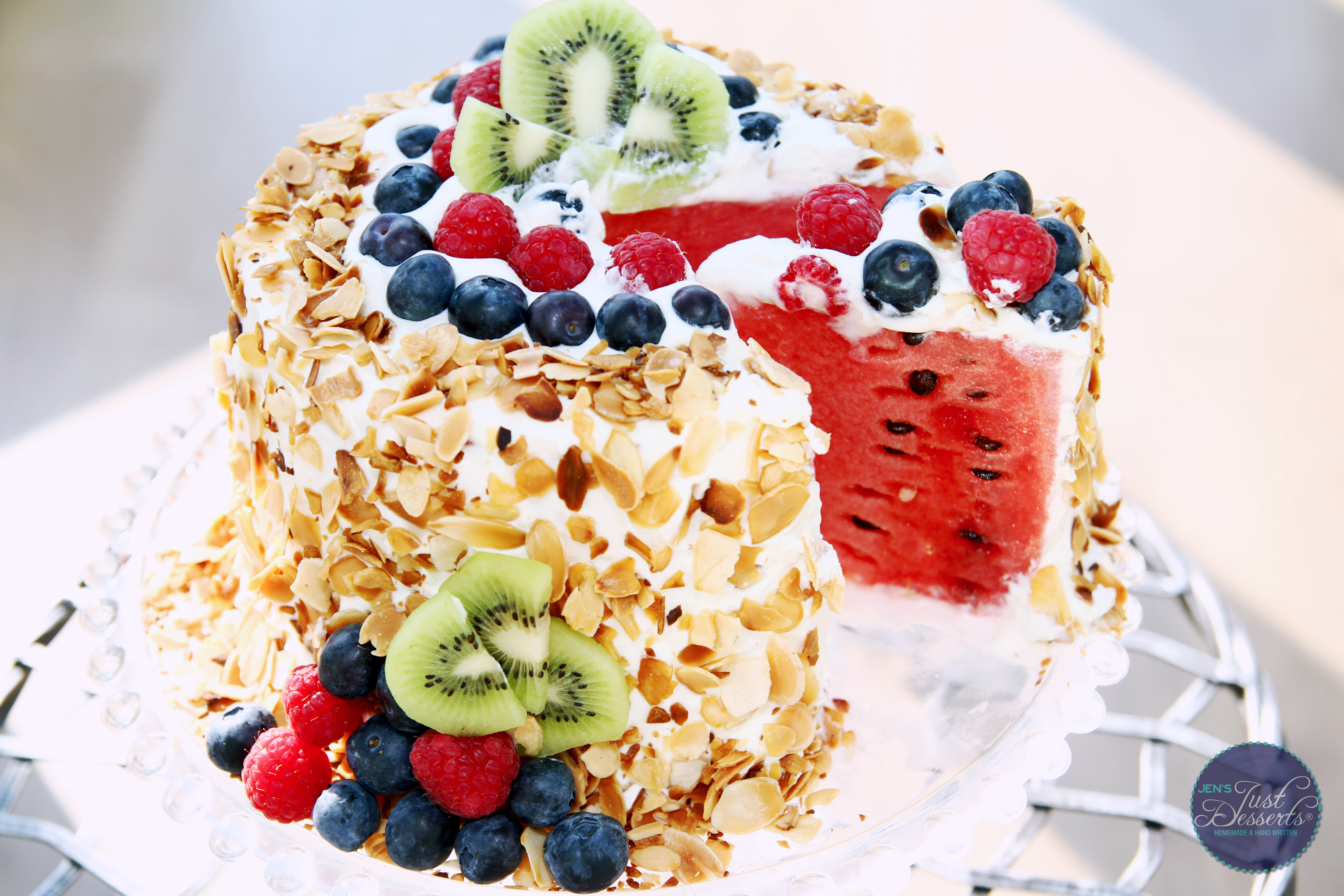 Watermelon Cake Whipped Cream