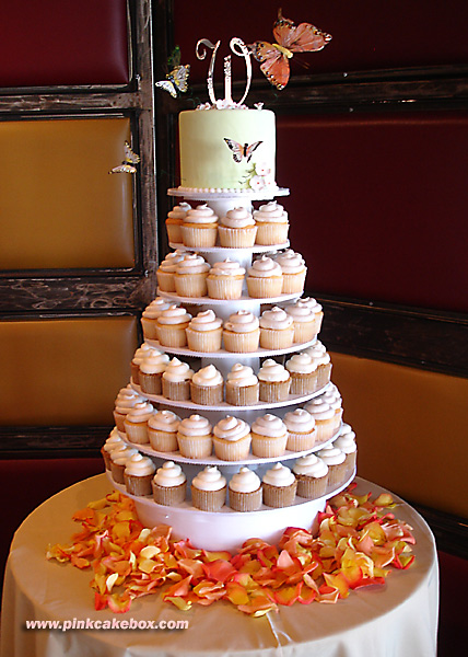 11 Wedding Cakes Fall Cupcake Tier Photo Cupcake Wedding Cake