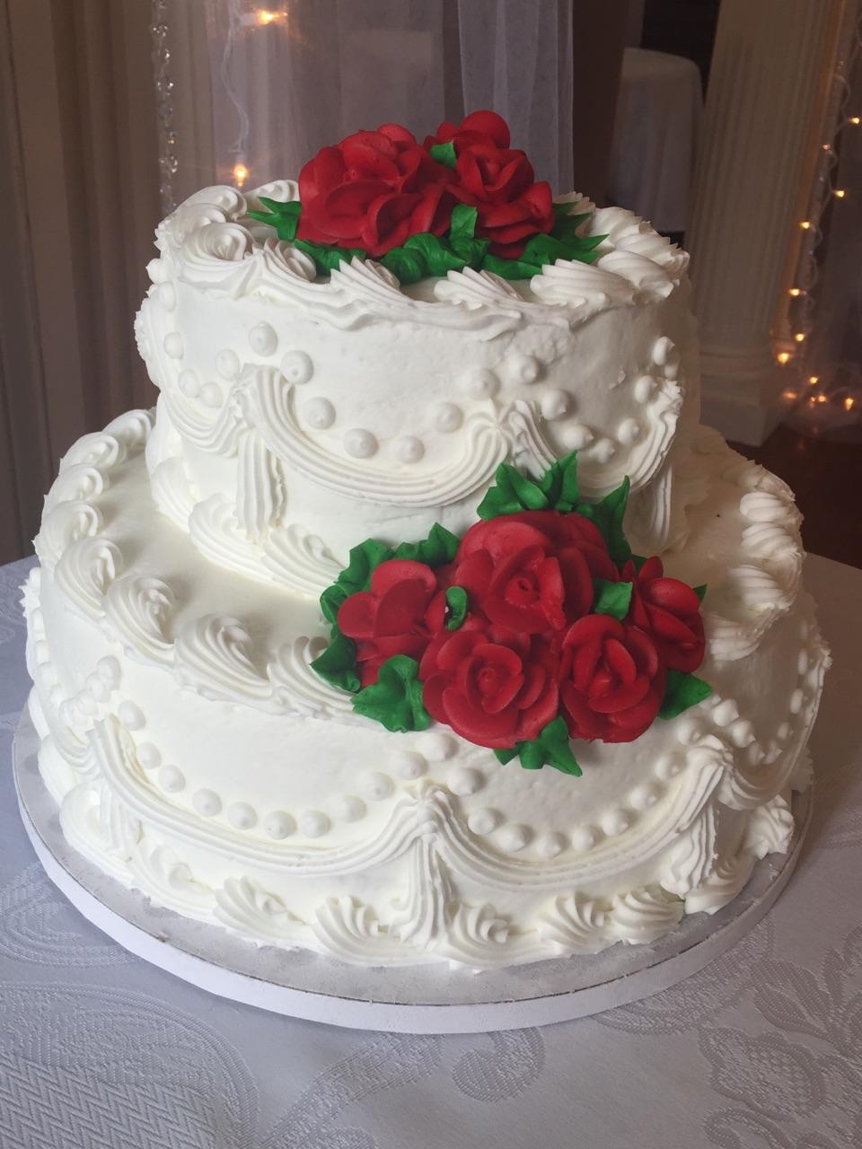 Wedding Cake with Buttercream Icing