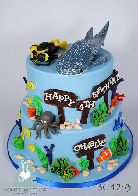 Whale Shark Birthday Cake