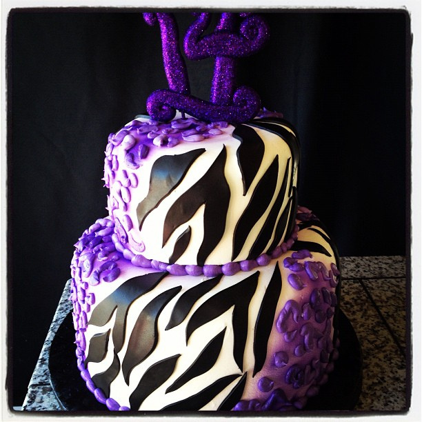 11 Photos of Zebra Print Cakes For Teens