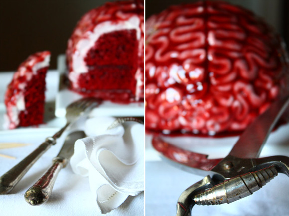 Zombie Brain Cake Halloween