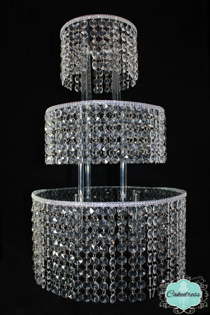 3 Tier Crystal Cake Stand