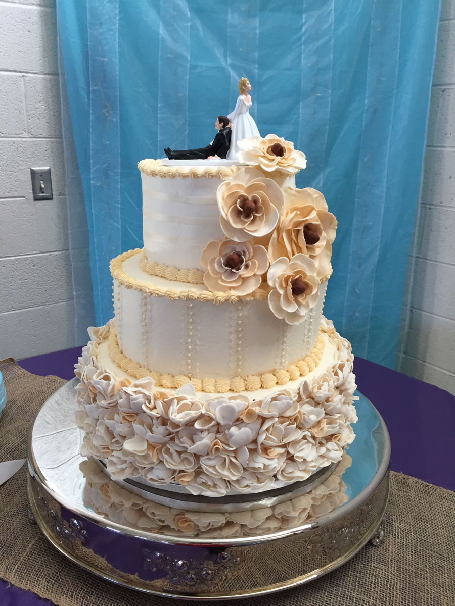 3 Tier Round Wedding Cakes