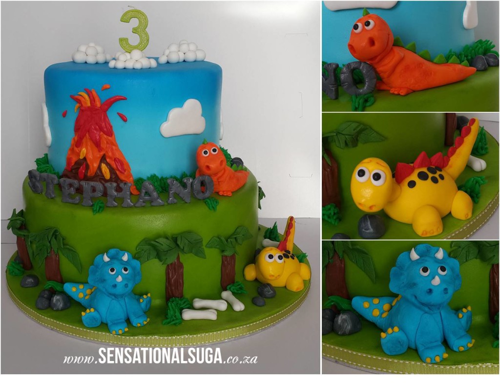 3 Year Old Dinosaur Cake