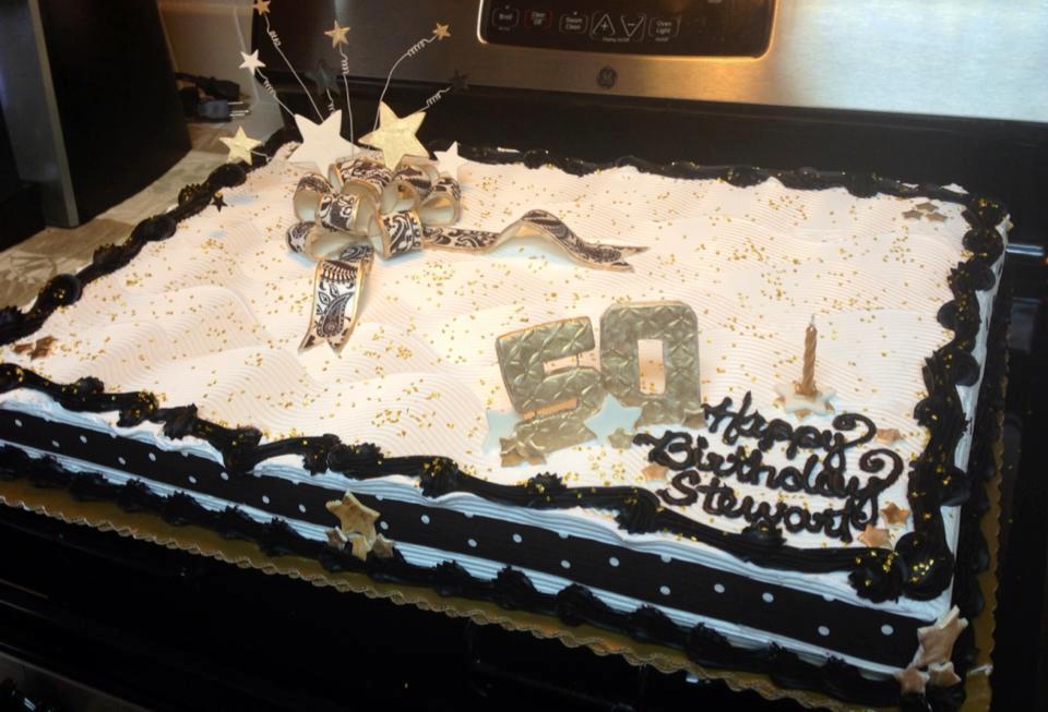 50th Birthday Sheet Cake Decorating Ideas