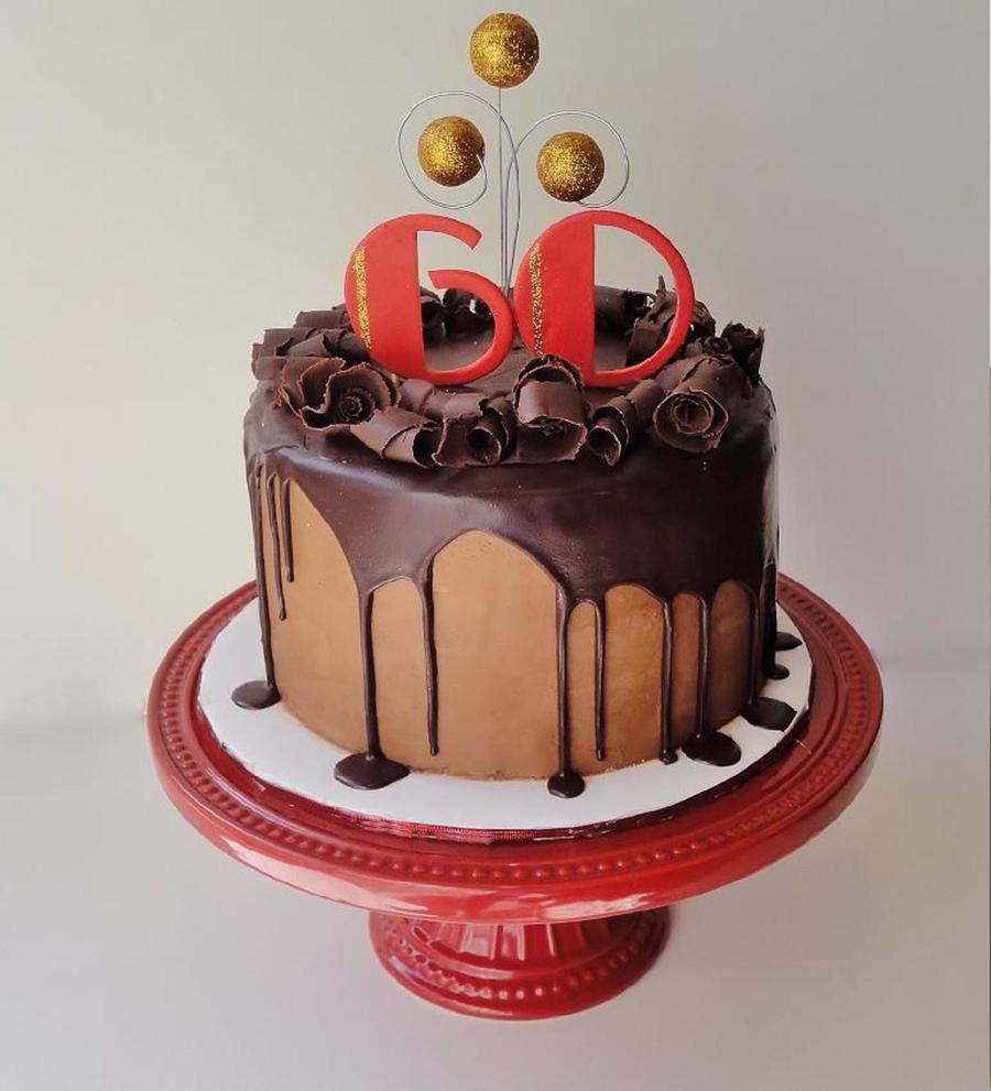 60th Birthday Chocolate Cake