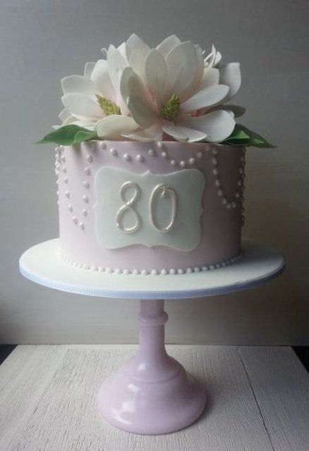 80th Birthday Cake Ideas