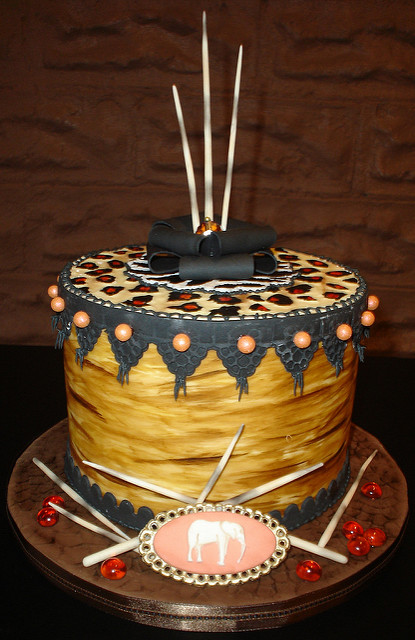 African Themed Birthday Cake