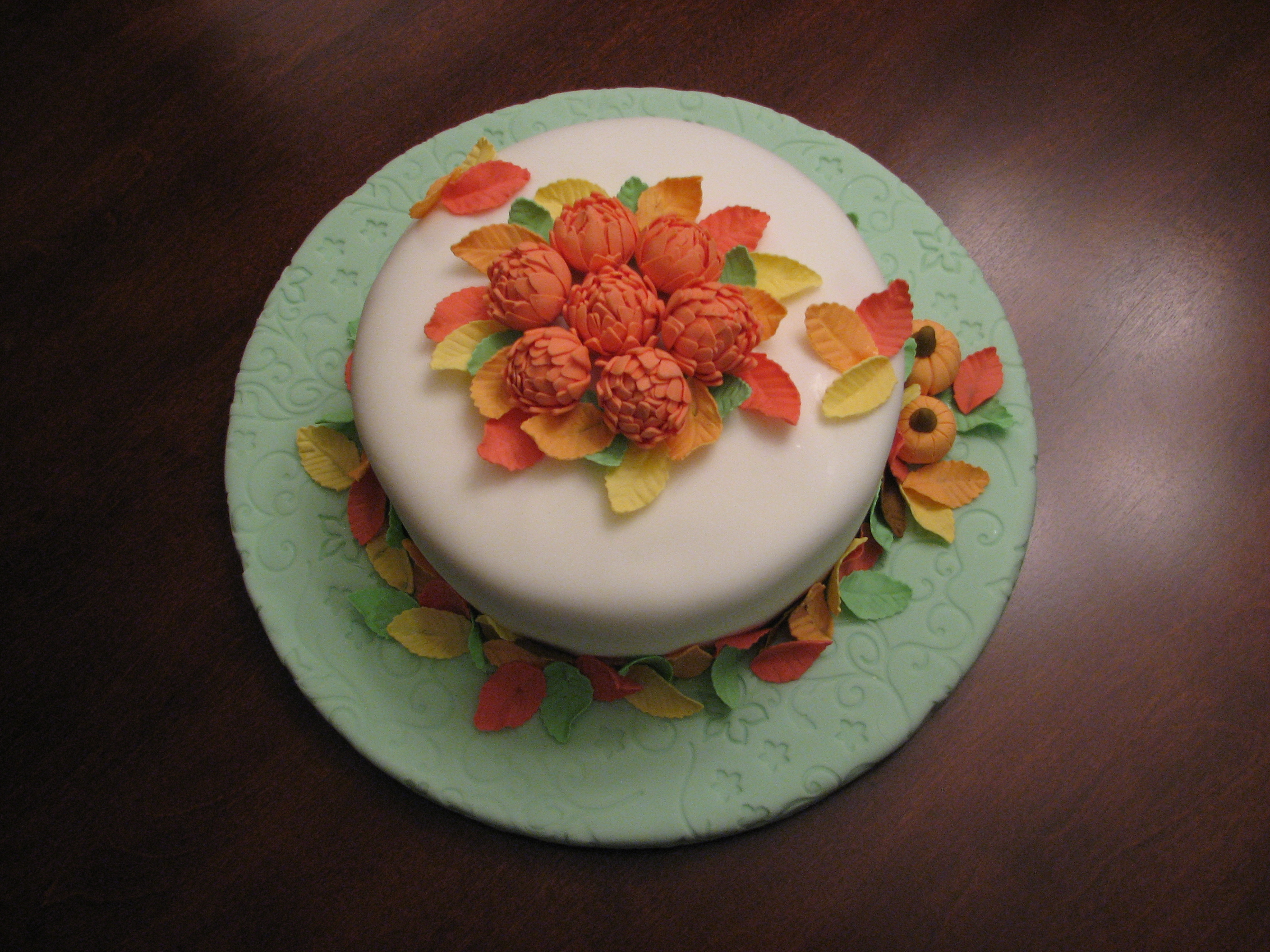 Autumn Birthday Cake