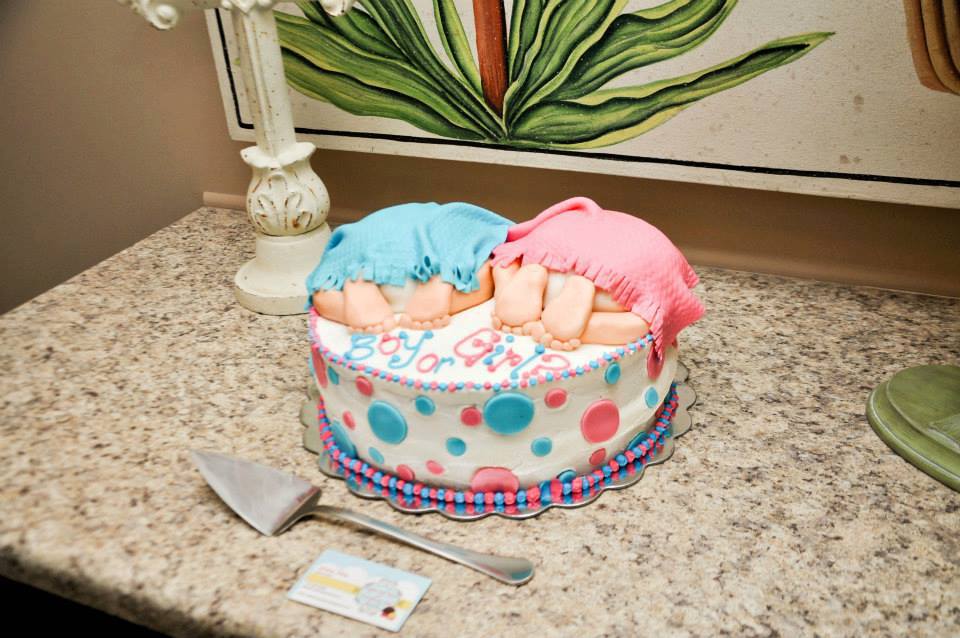 Baby Gender Reveal Cake