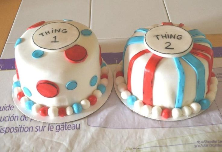 Baby Shower Gender Reveal Cake Twins