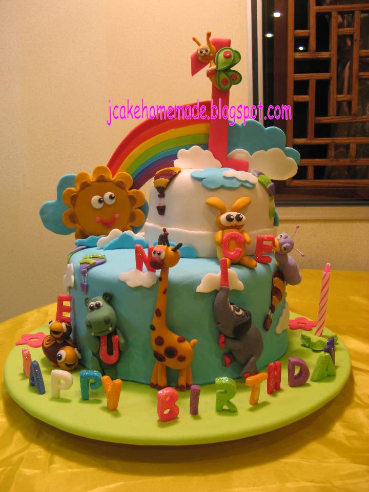 8 Photos of Baby Birthday Theme Cakes