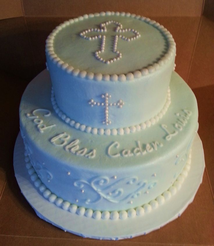 Baptism Cakes with Buttercream