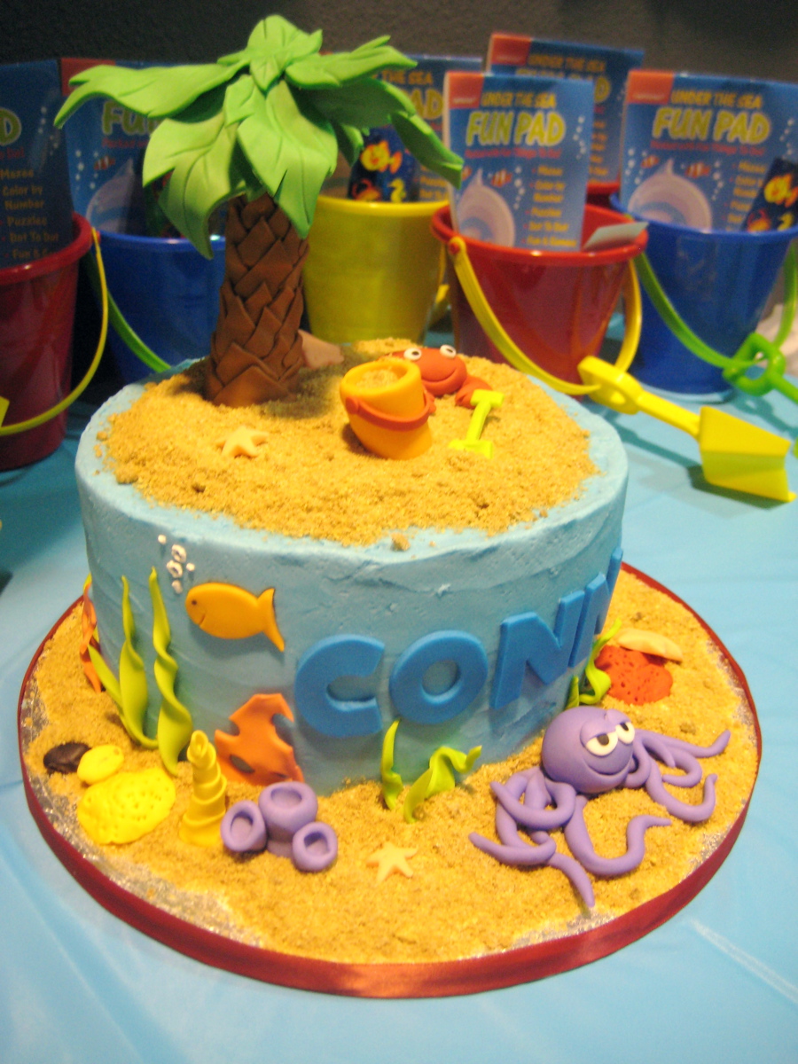 Beach Theme Cake