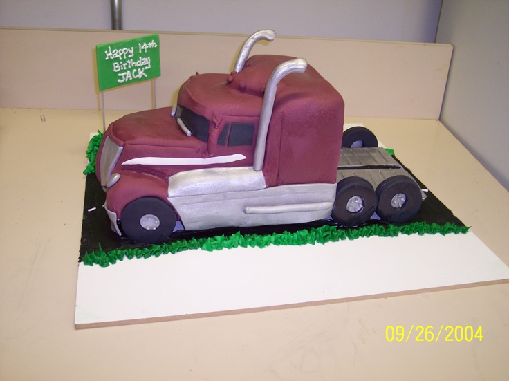 Big Rig Happy Birthday Cake