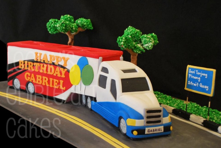 Big Truck Birthday Cake