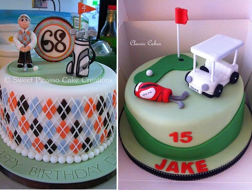 Birthday Golf Cake Toppers