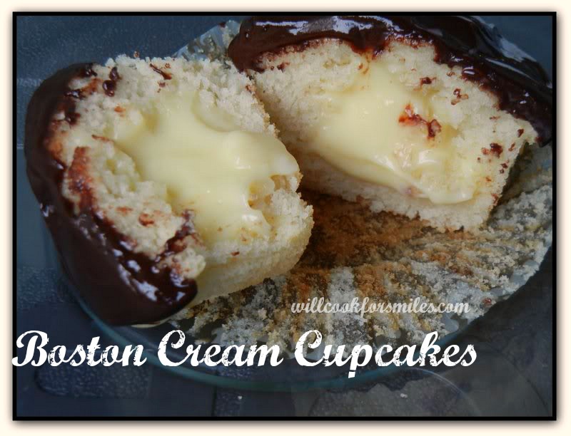 Boston Cream Cupcakes