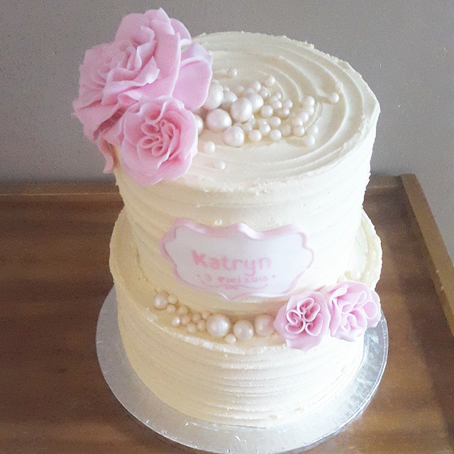 Buttercream Baptism Cakes for Girls