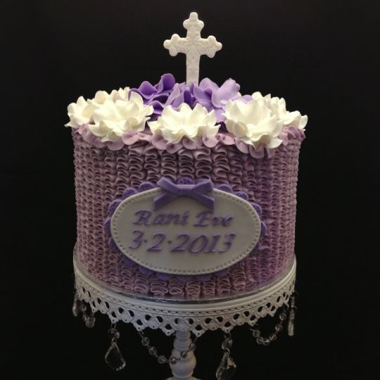 11 Photos of Buttercream Baptism Cakes