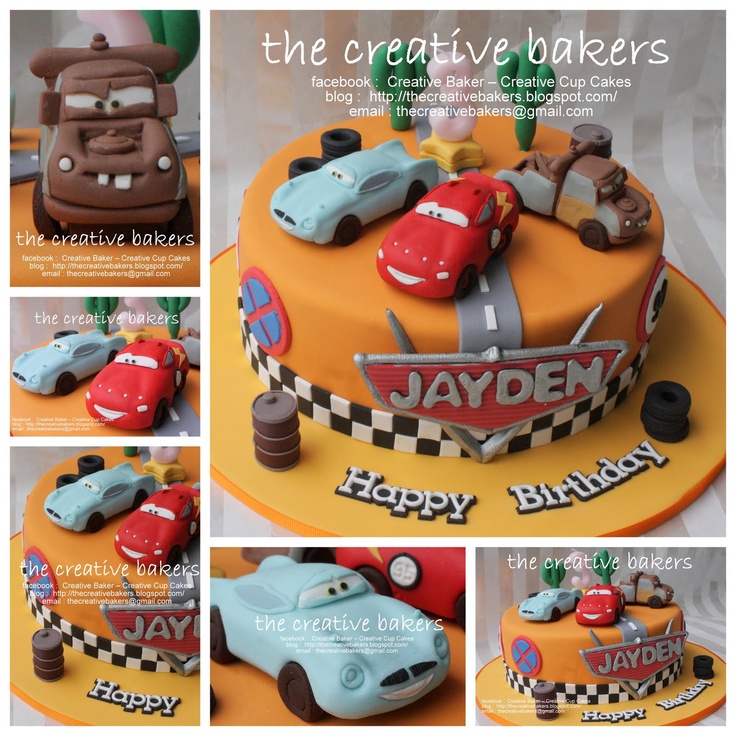 Cars Lightning McQueen Mater Birthday Cake