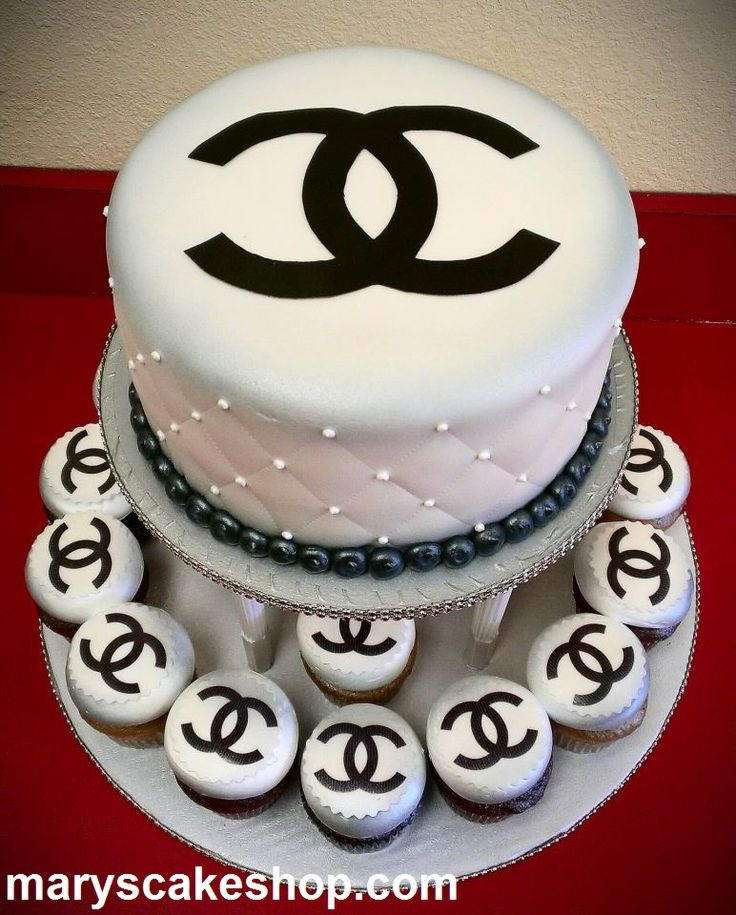 Chanel Cake and Cupcakes