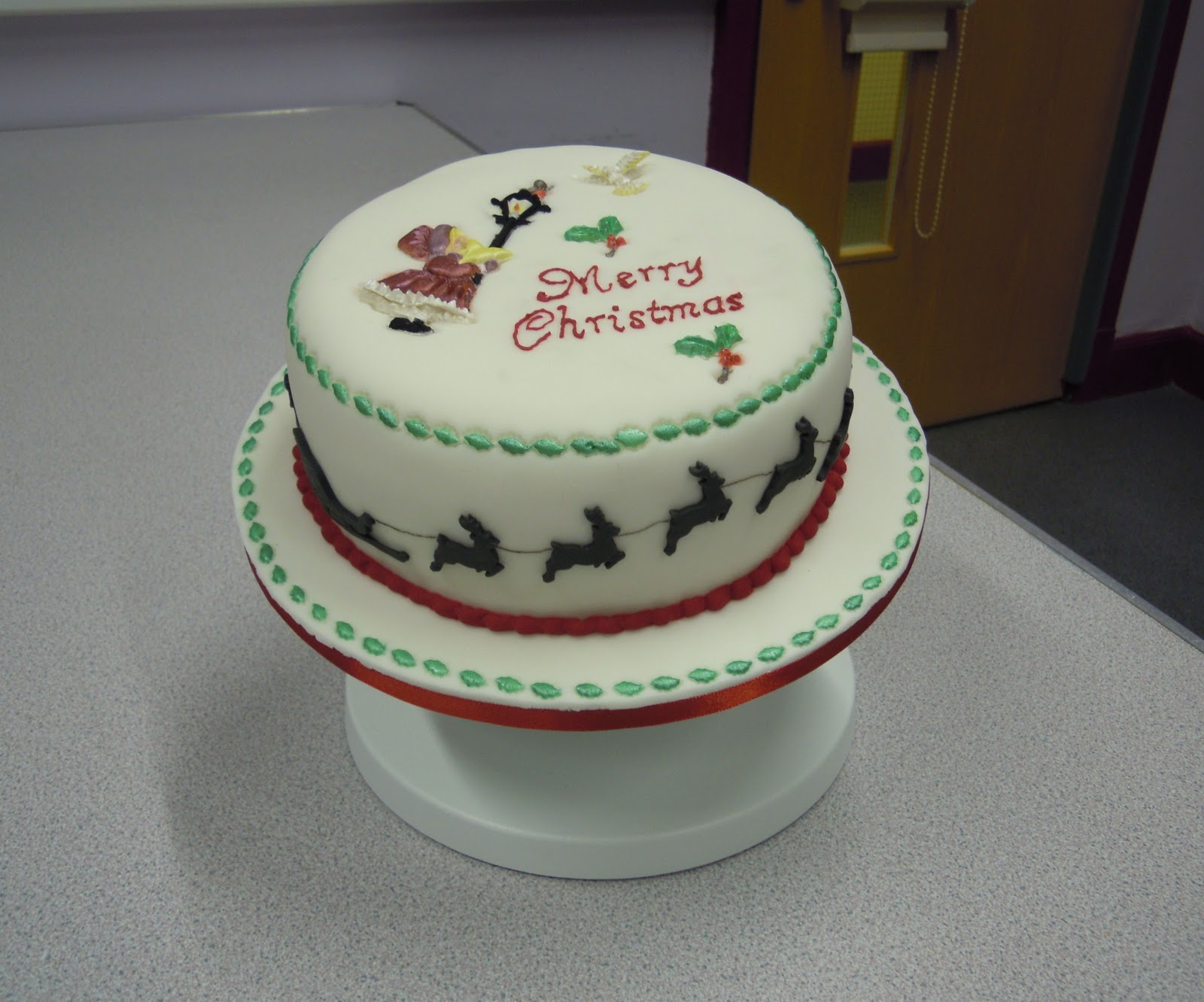 Christmas Patchwork Cutter Cake