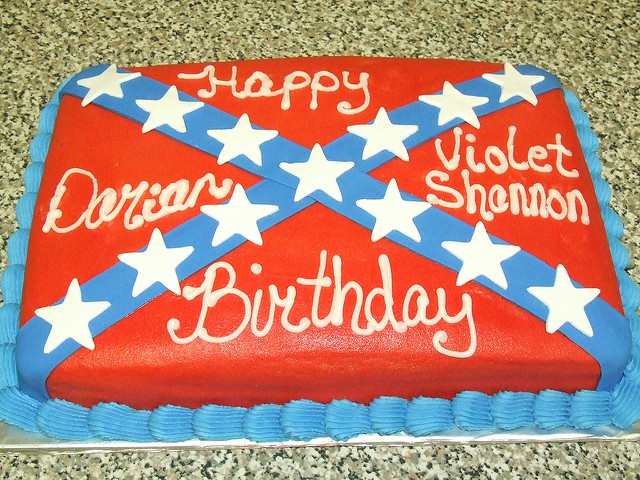 Confederate Flag Birthday Cake