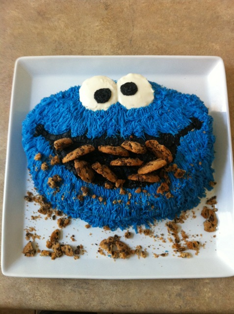 Cookie Monster Cake