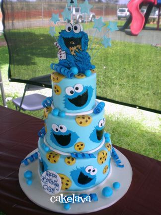 Cookie Monster Cake